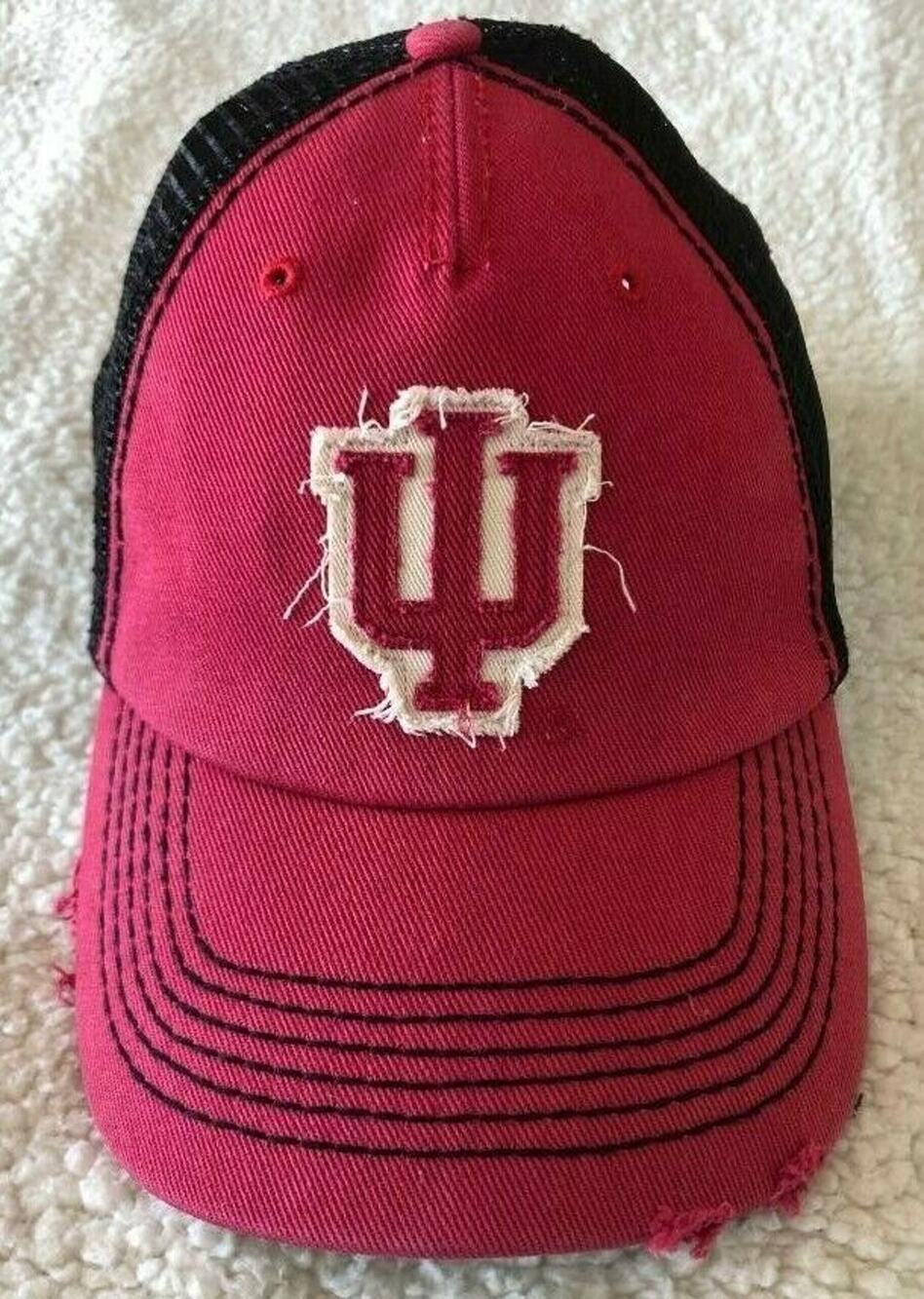 University of Indiana Hoosiers / UI Faded Distressed Cap Hat OSFA Mesh